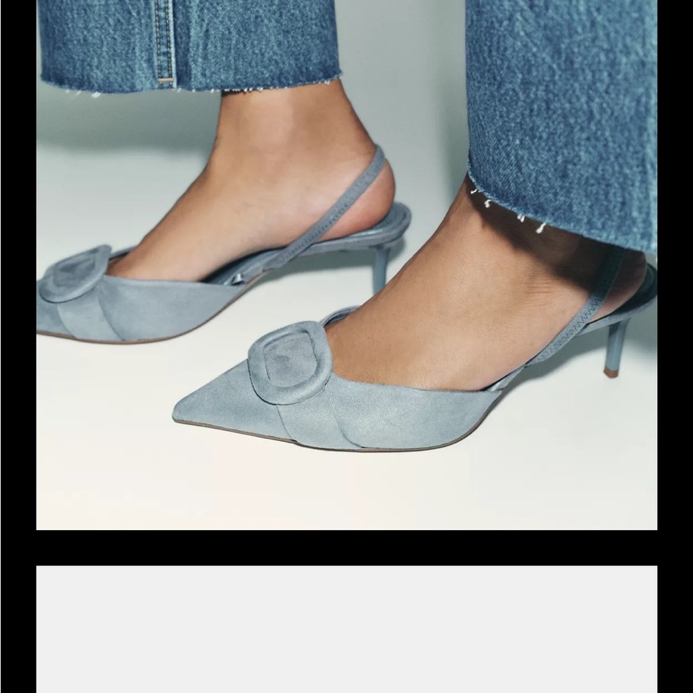Zara Brand New 
Slingback Heels Size 8 (39) - Picture 2 of 8
